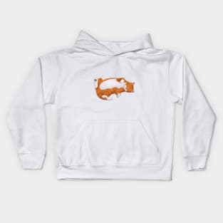 Sleepy Kitty (Ginger) Kids Hoodie